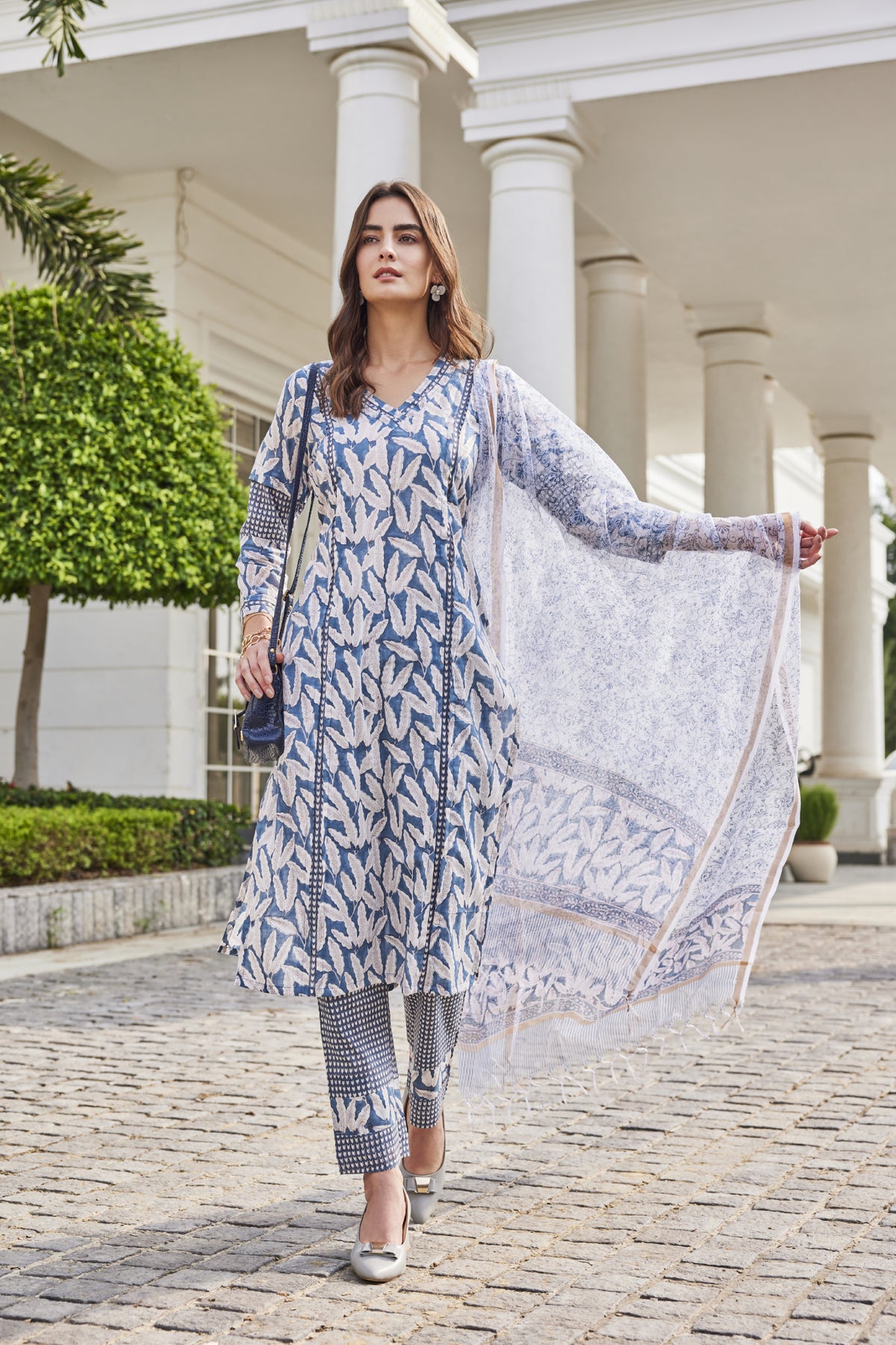 hand block printed soft cotton kurta for women