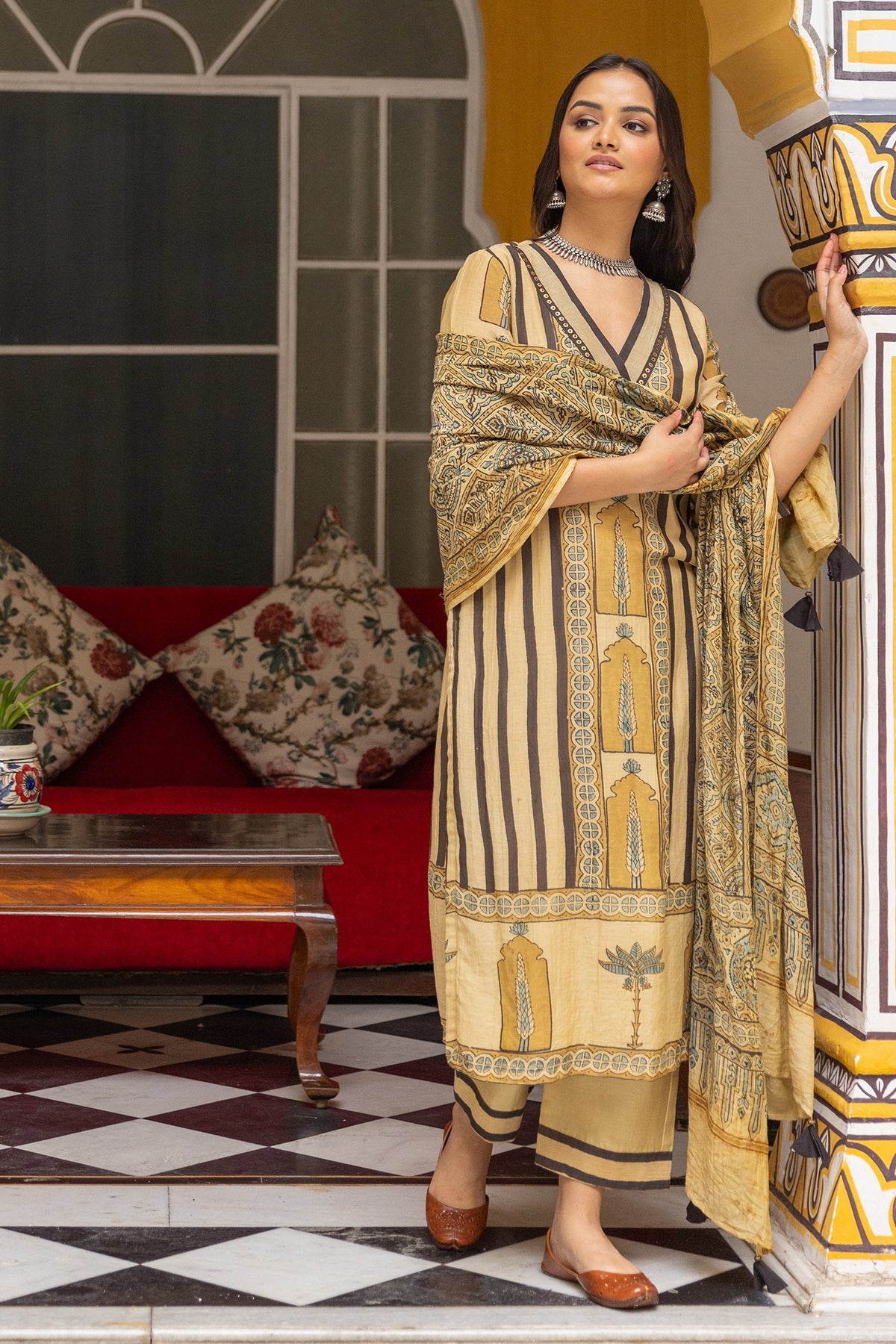 Mul Chanderi Suit for women