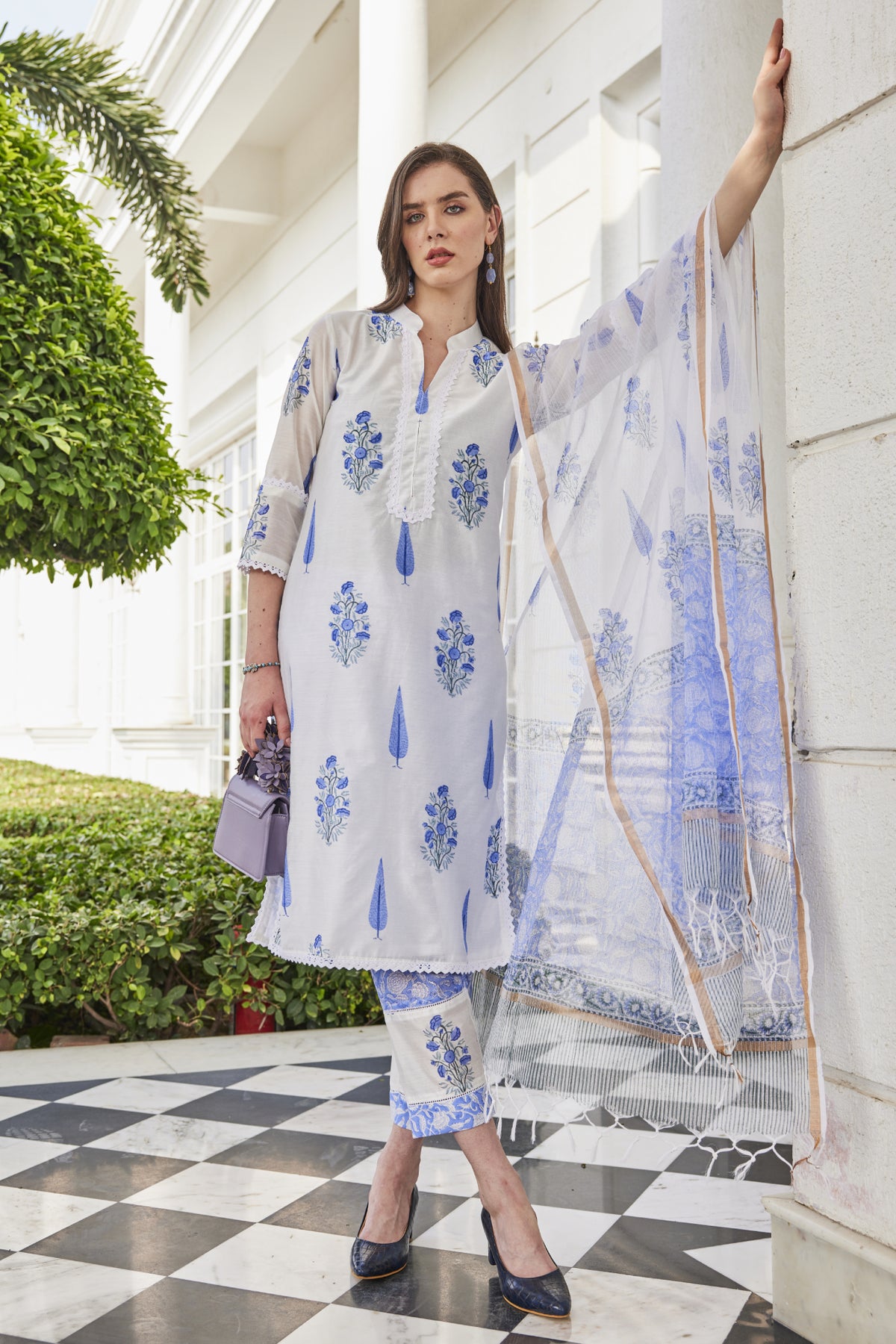 chanderi cotton kuta for women