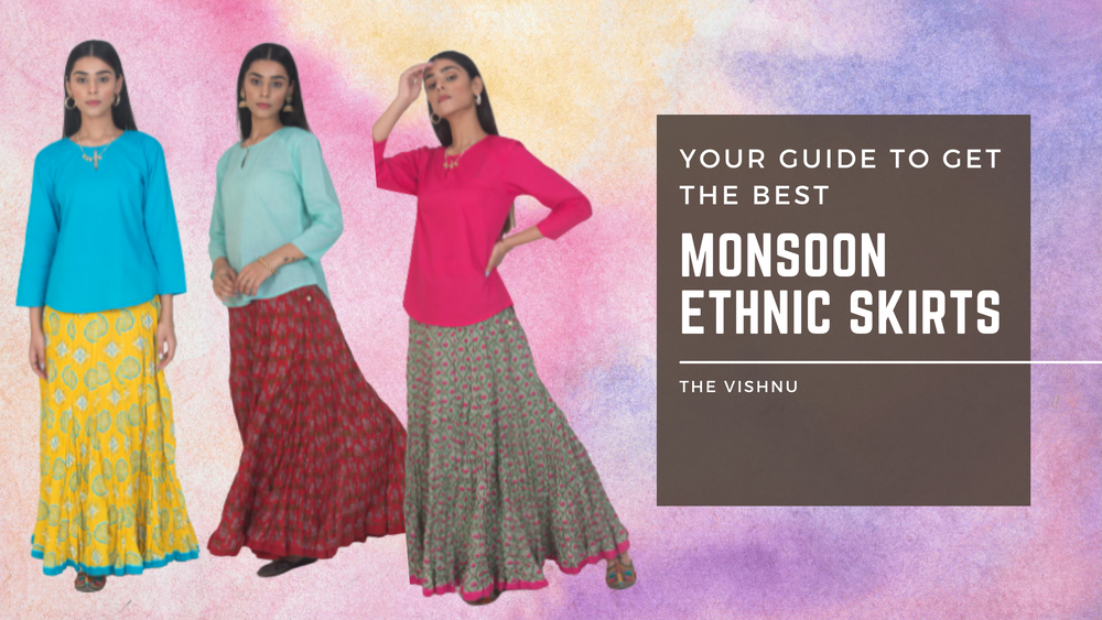 Ethnic skirts online shopping clearance