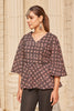 Ajrakh Print Peplum Top