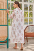 Floral Hand Block Print Dress Co-Ord Set With Kota Cotton Shrug
