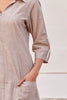 Solid Light Brown Handwoven Cotton Co-Ord Set