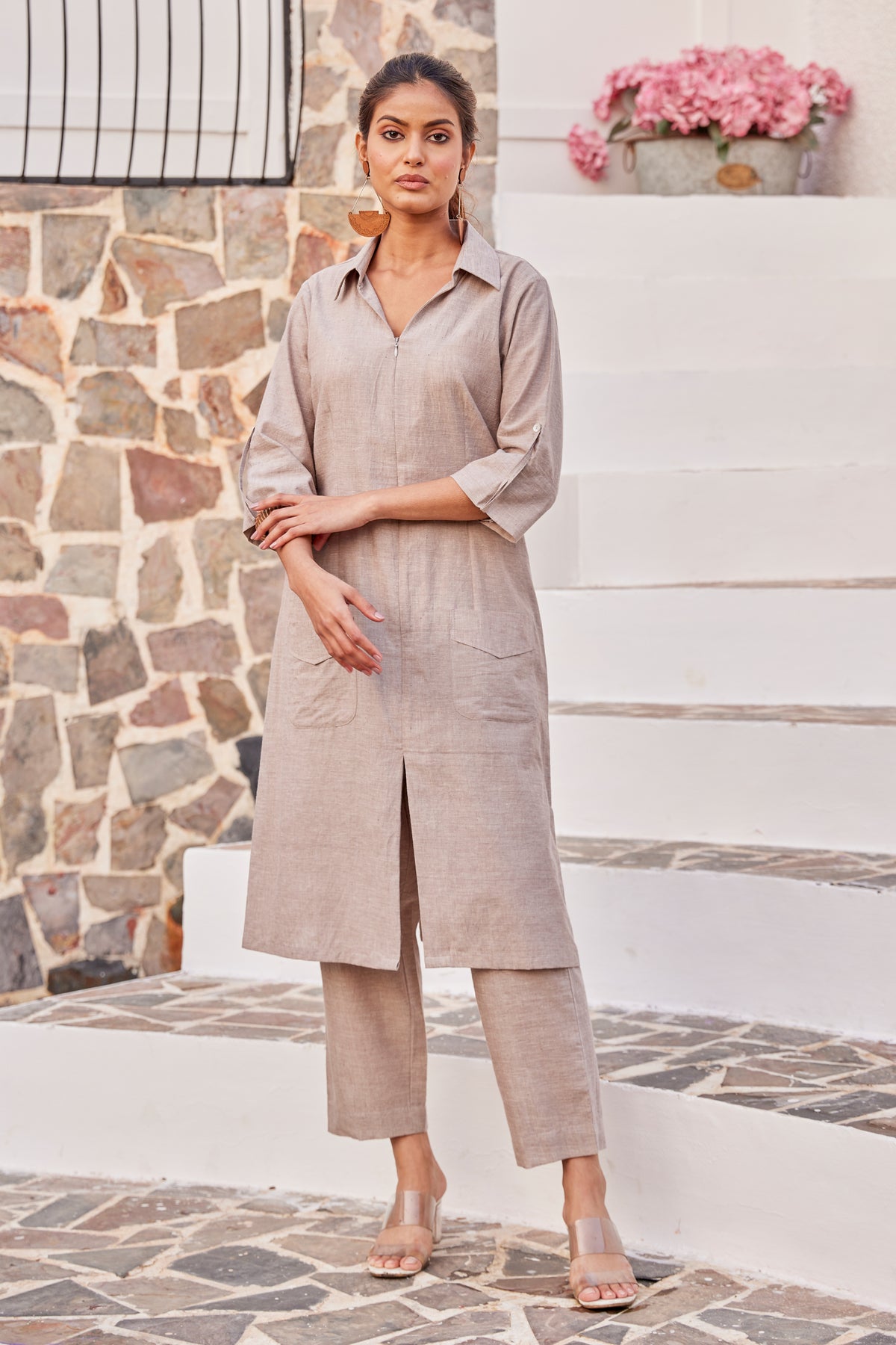 Shop Handwoven Cotton Co-Ord Set for Women Online at The Vishnu Store