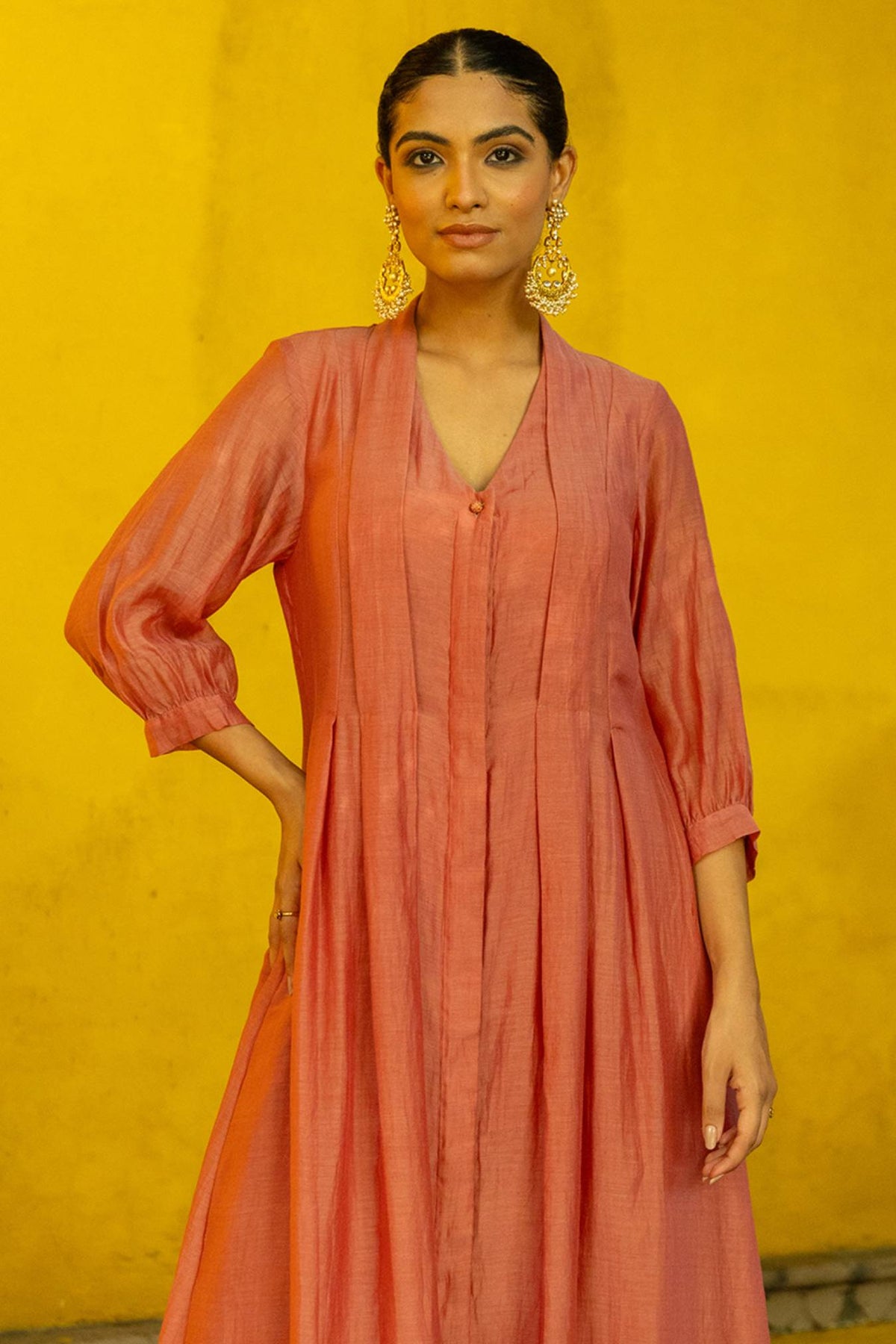 Chanderi Pleated 2-Piece Suit