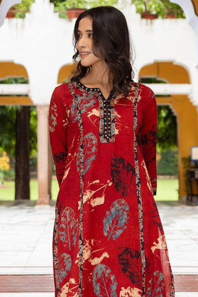 Stylish Ajrakh Printed Kurta