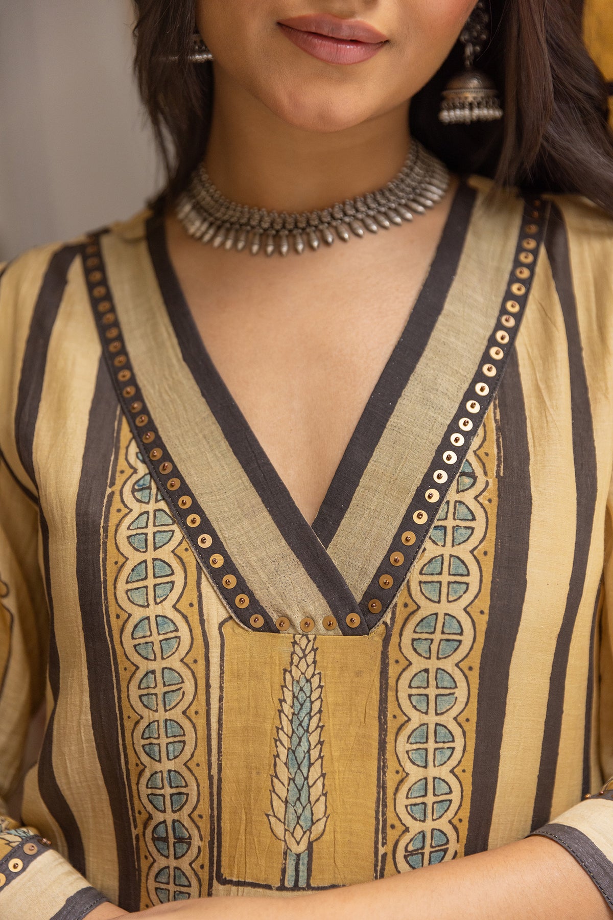 Women's mul chanderi printed suit for women