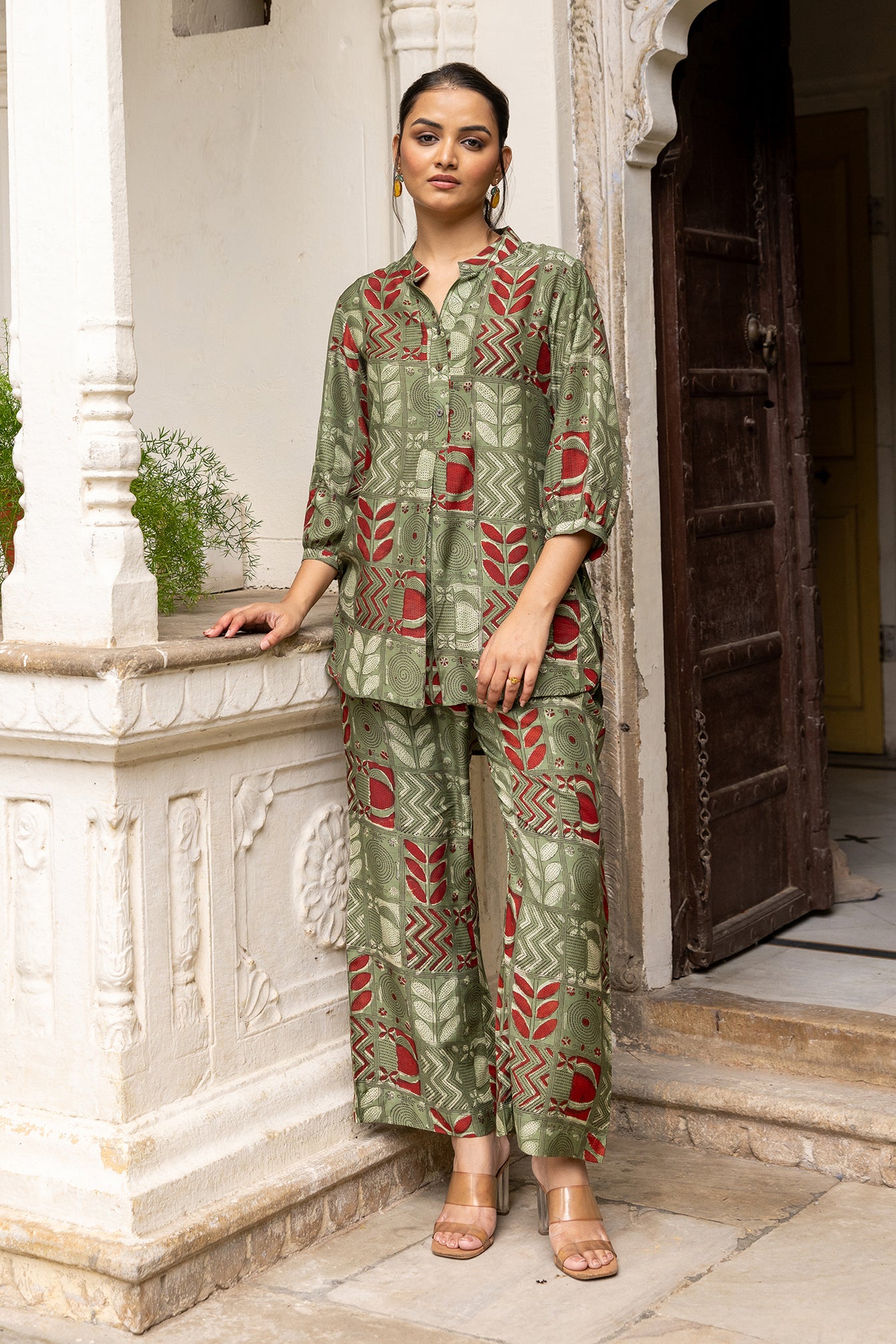 Bagru Print 2-Piece Co-ord Set For Women