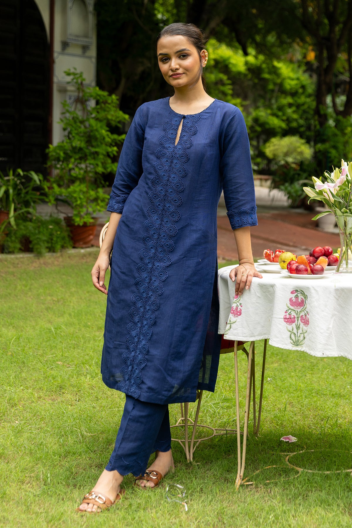 Blue Linen Co-ord Set