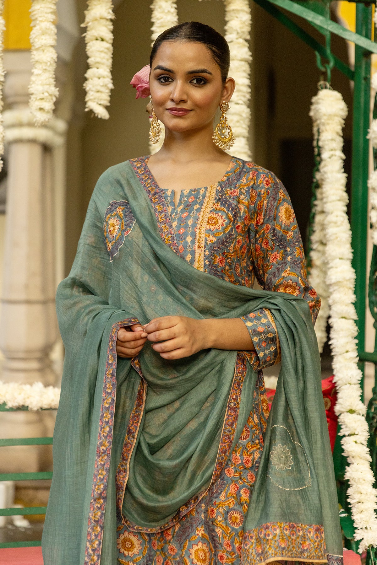 Mul chanderi dupatta