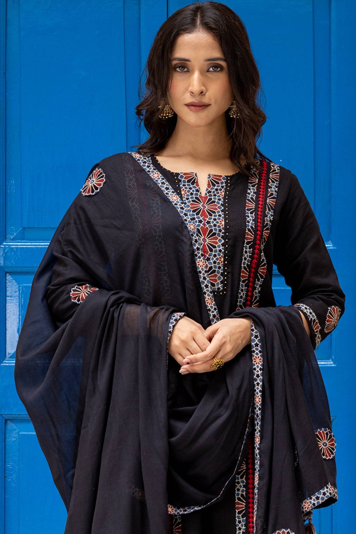 black suit set for ladies