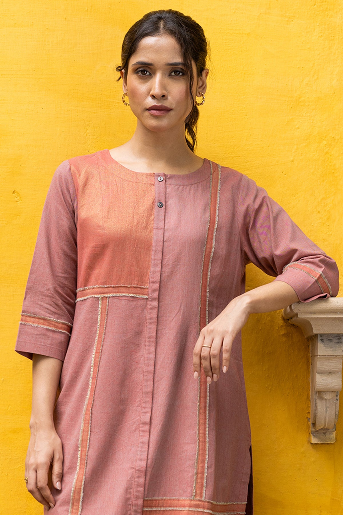 handwoven long-length Co-ord Set For women 
