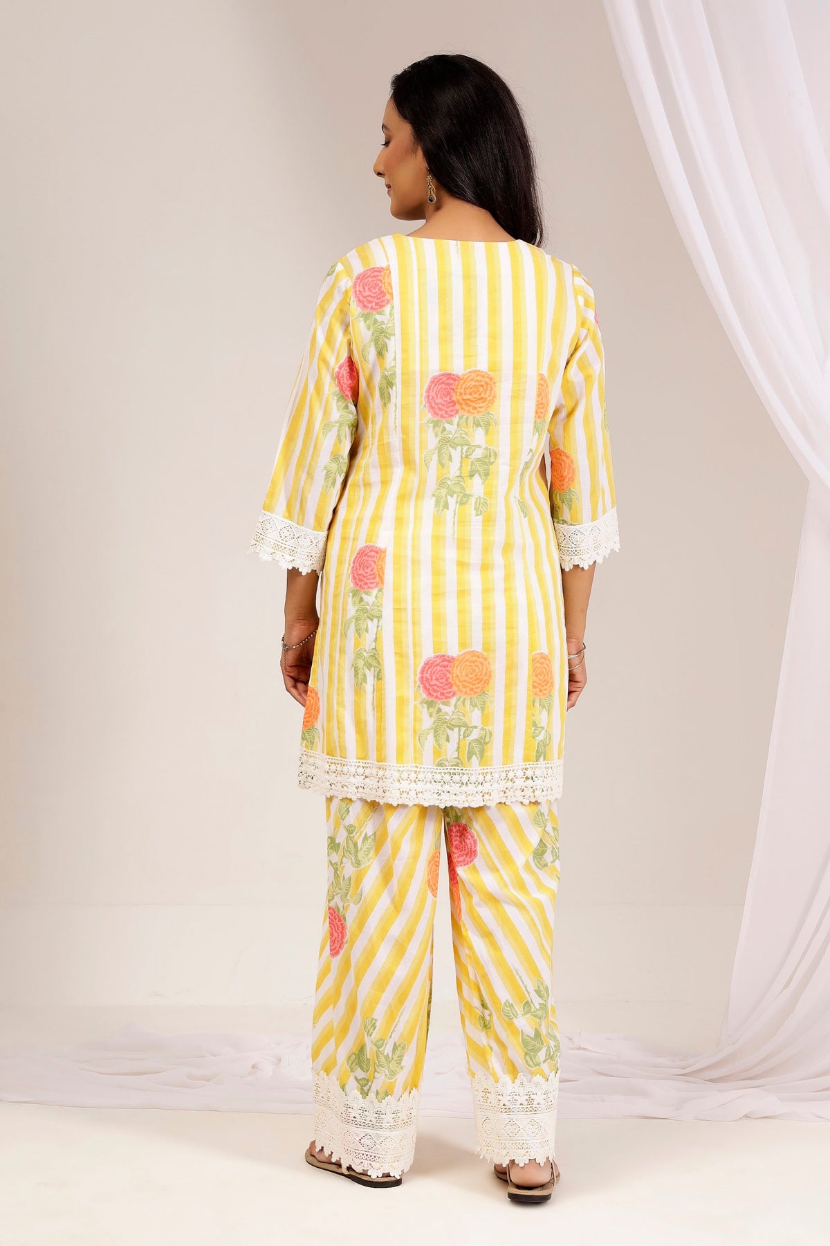 Printed Cotton Farshi Salwar Co-Ord Set