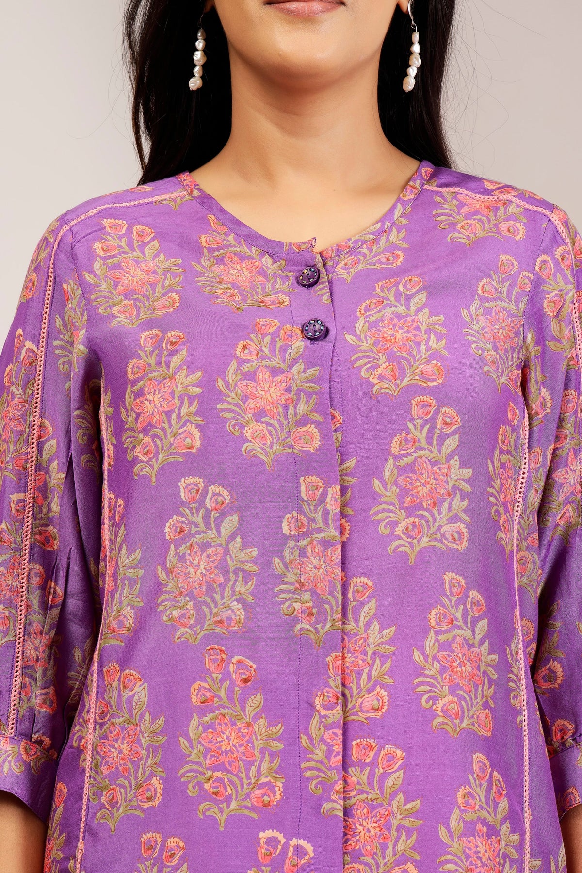 Muslin Viscose Shirt and Bell-Bottom Co-Ord Set