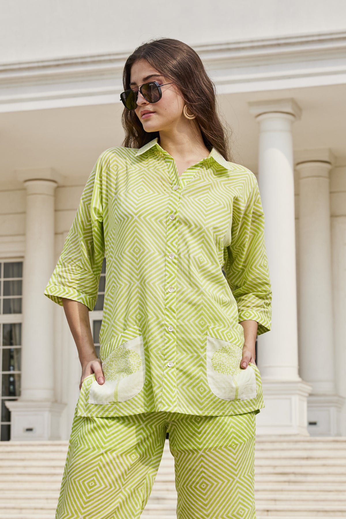 Buy Hand-Block Printed Co-Ord Set for Women Online