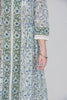 Floral Block Print Full Length Dress