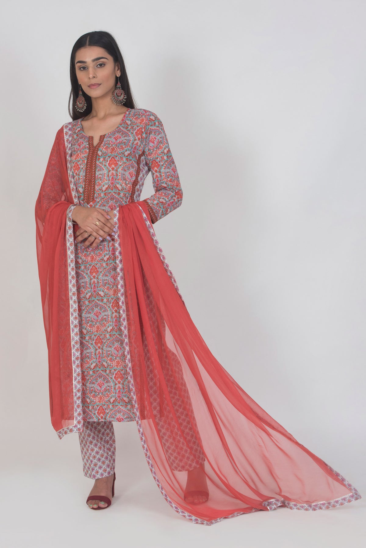 Chiffon Dupatta Gota lace and Border