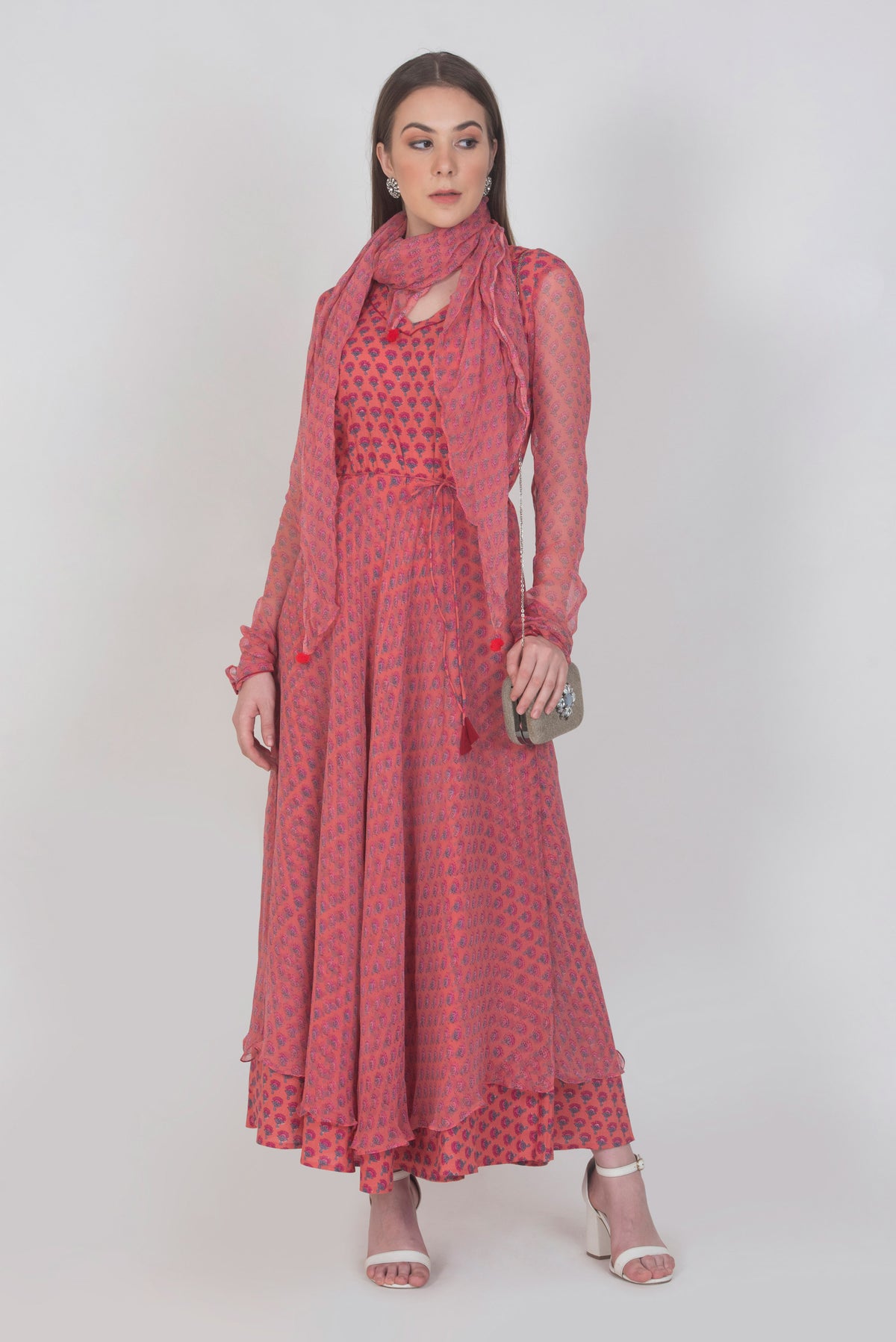 Sanganeri print Stole