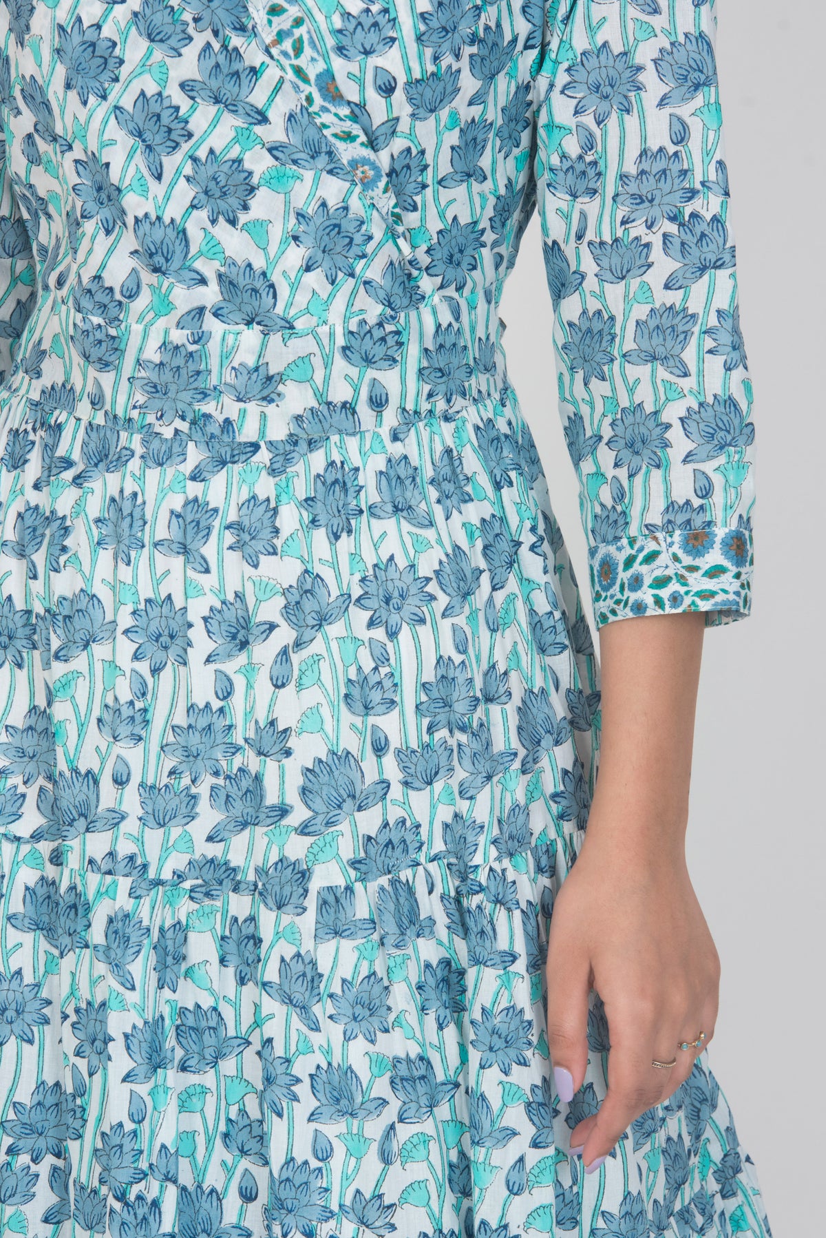 Tiered Ethnic Maxi Dress