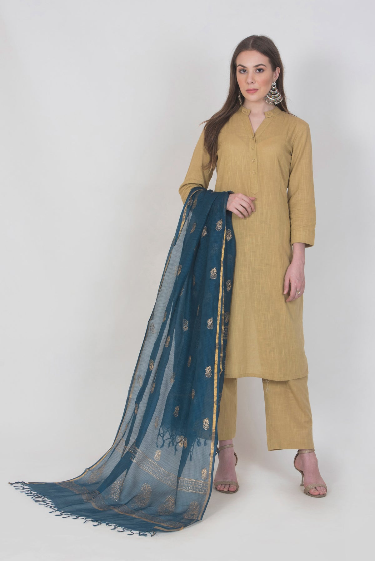 Sheer Kota Silk Printed Dupatta
