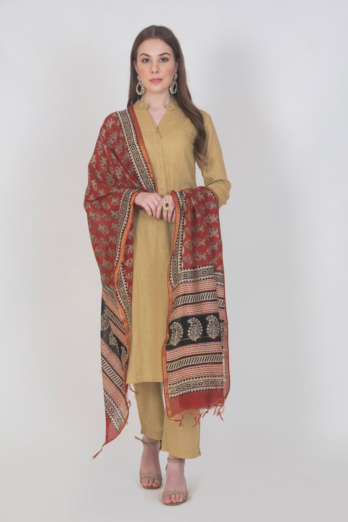 Chanderi Printed Dupatta