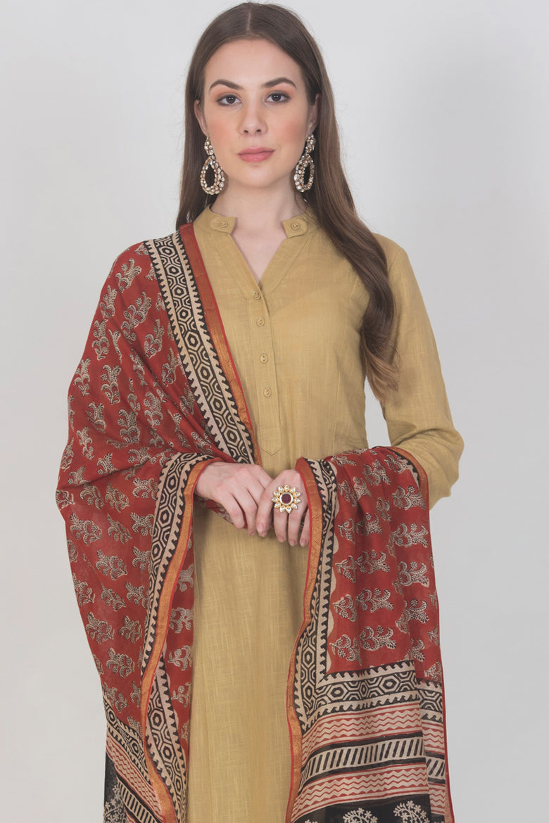 Chanderi Printed Dupatta
