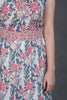 Tiered Floral Print Collared Dress