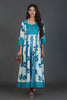 Tie and Dye Ethnic Maxi Dress for Women Online