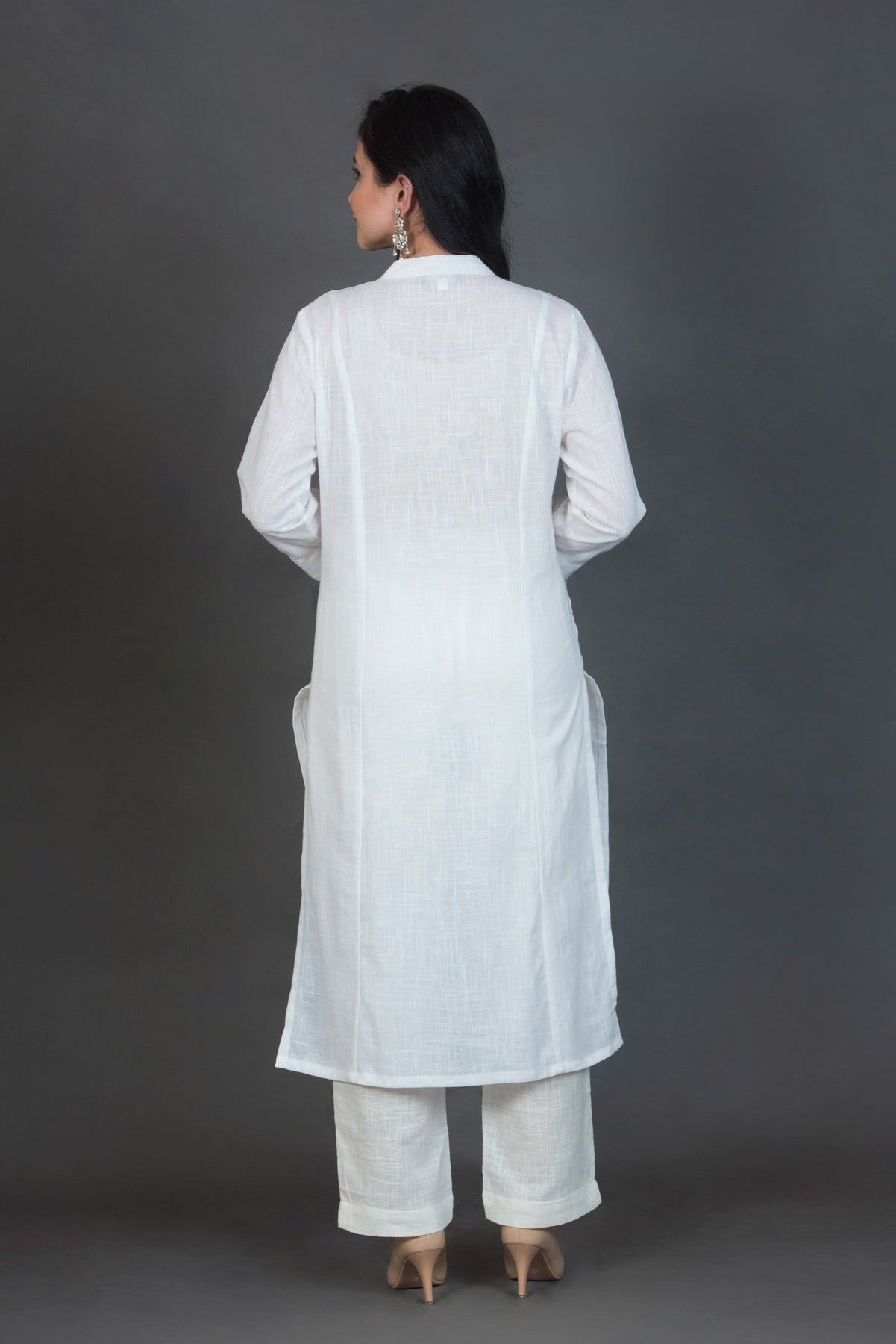White Indian Kurti Tunic: Buy White Indian Kurti Tunic for Women Online in  USA
