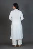 Slub Cotton Solid Kurta White