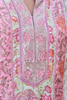 Pink A-Line Hand Block Print Floral Dress