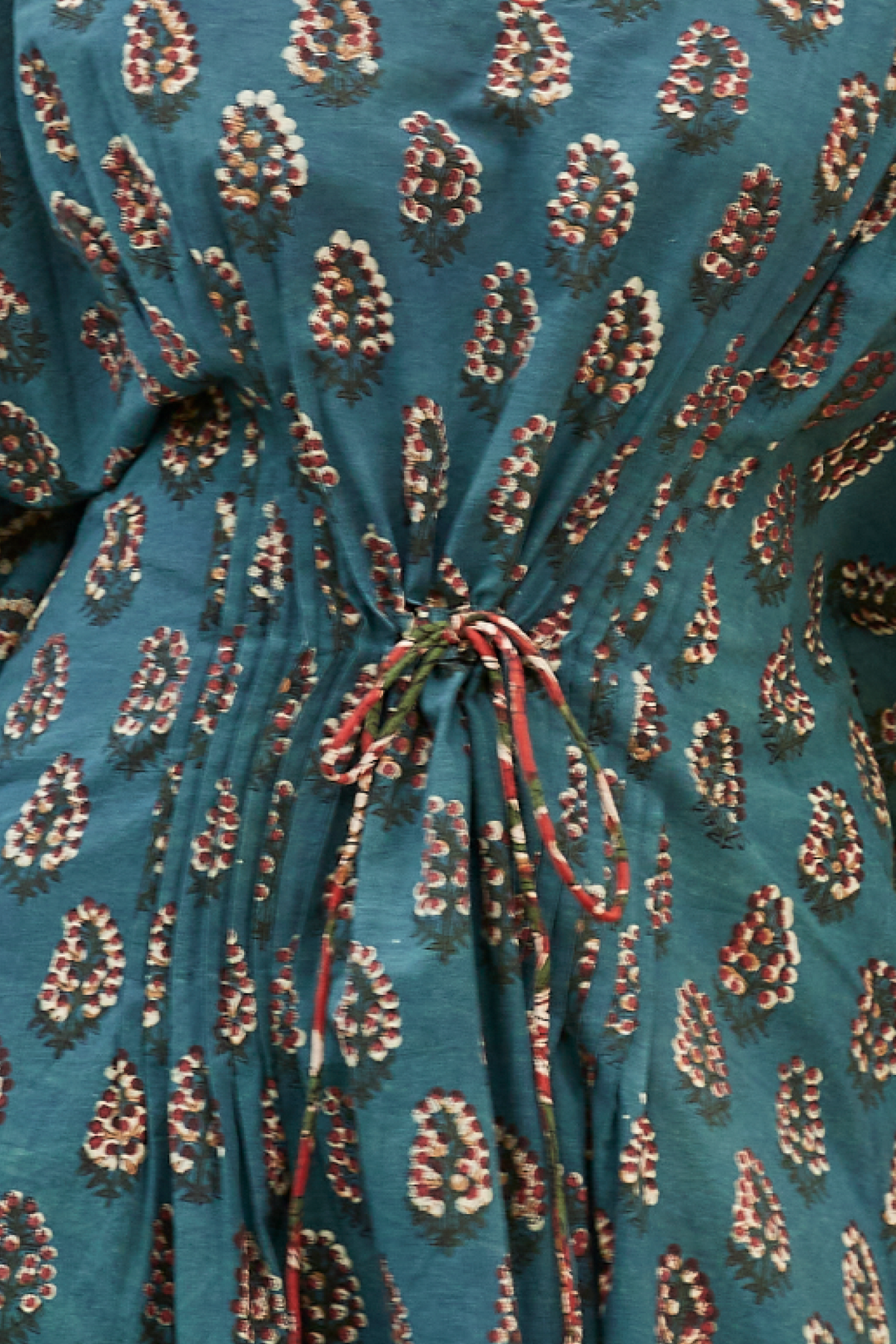 Blue Hand Block Print Kaftan