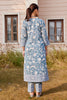 Turquoise Floral Hand Block Print Kurta