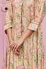 Light Brown Hand Block Print Maxi Dress