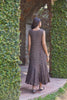 Ajrakh Hand Block Printed Sleeveless Ruffled Dress