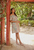 Tropical Print Sanganeri Ethnic Dress With Pockets