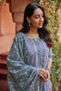 Rogan & hand block printed mul mul dupatta with tassels