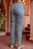 Hand Blocked Slim Fit Ethnic Pants With Pockets