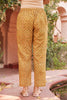 Hand Block Printed Mustard Ethnic Trouser