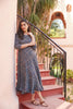 Handblocked Ajrak Print Signature Panelled Maxi Dress