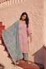 Green Hand Block Print Dupatta With Contrast Border & Tassels