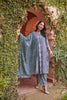 Rogan & hand block printed mul mul dupatta with tassels