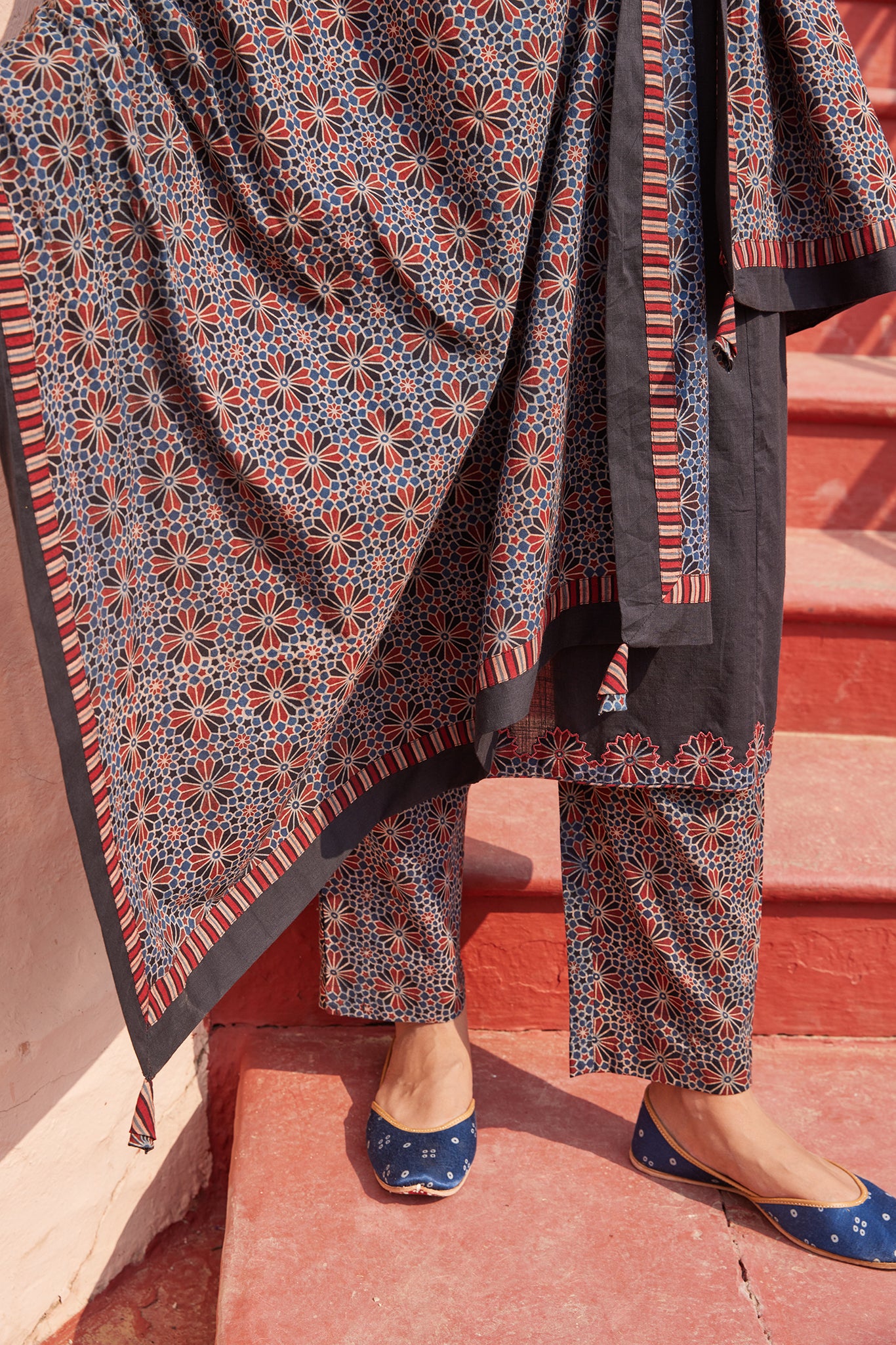 Ajrakh Print Cotton Dress Material, For Garments at Rs 750/piece in Lucknow