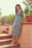 Hand Block Print Dress With Belt