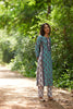 Sanganeri Print Cotton Mul Mul Blue Kurta