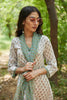 Sanganeri Green Printed Stole With Pom Poms