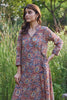 Maroon Kalamkari Angrakha Kurta