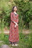 Hand Block Kalamkari Print A-Line Dress