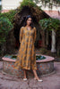 Signature Kalamkari Mustard A-Line Kurta